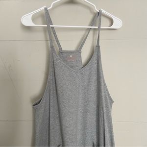 Free People Movement Grey Jersey Jumpsuit, S